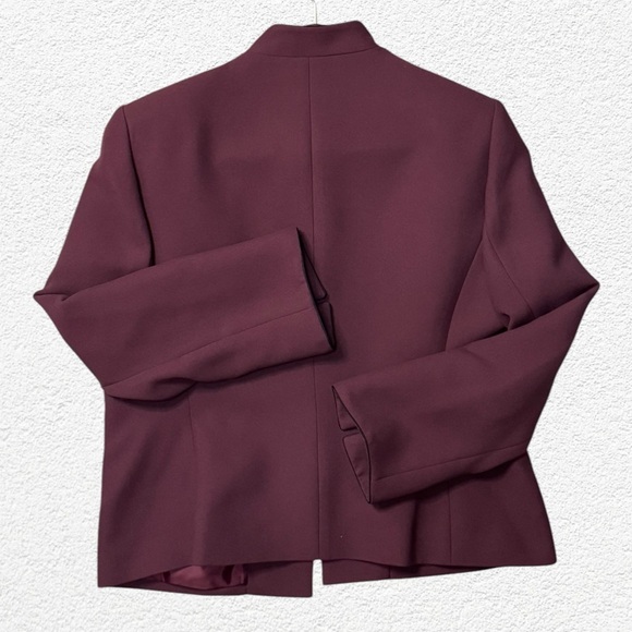 Kasper Women's Blazer in Deep Burgundy - Picture 2 of 5